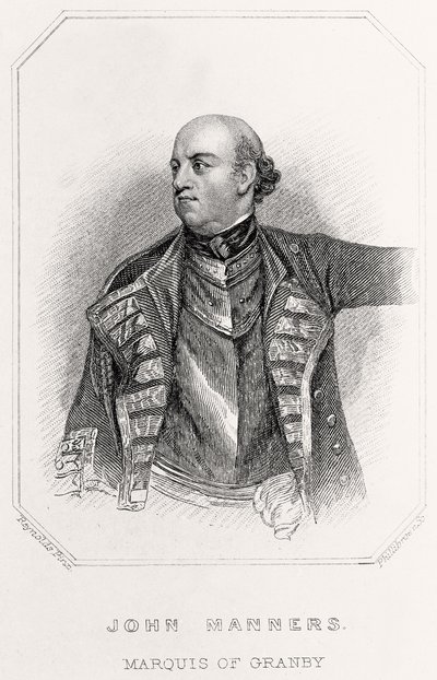 Portrait of John Manners, Marquis of Granby by English School