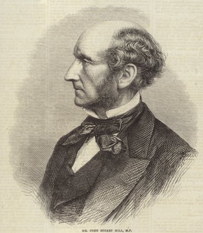 Portrait of John Stuart Mill by English School