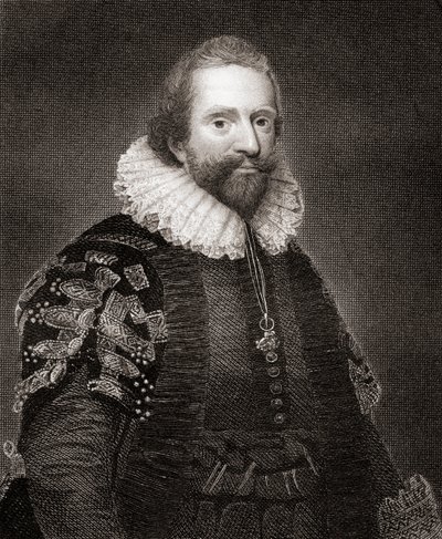 Portrait of Lionel Cranfield, from Lodges British Portraits, 1823 by English School