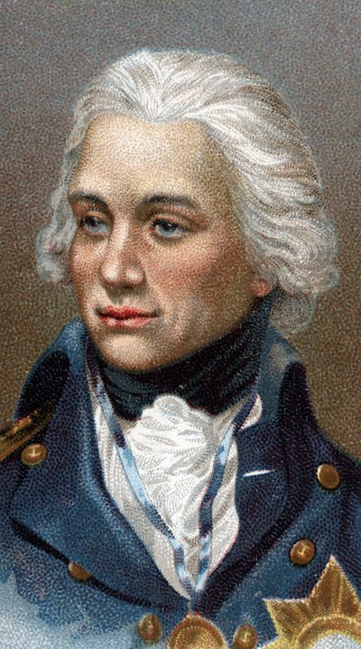 Portrait of Lord Horatio Nelson - From series Leaders of Men - Chromolithography - English School, 20th century by English School