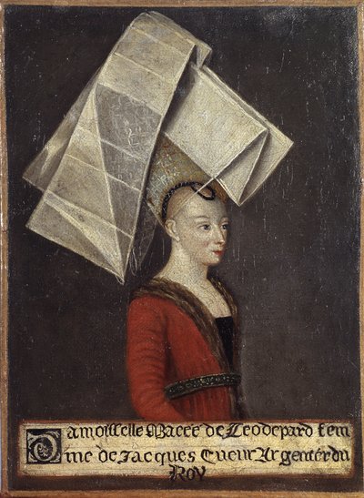 Portrait of Macée de Léodepart, wife of the French trader Jacques Coeur by English School