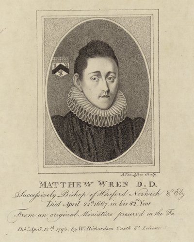 Portrait of Matthew Wren by English School