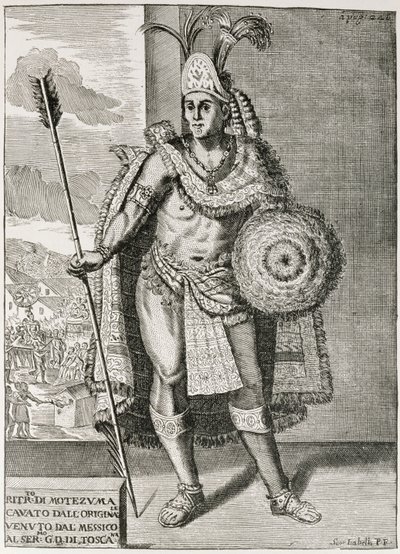 Portrait of Montezuma II from 