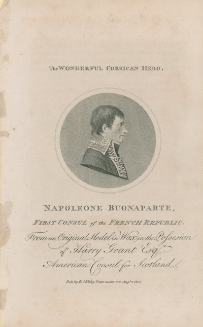 Portrait of Napoleon Bonaparte by English School