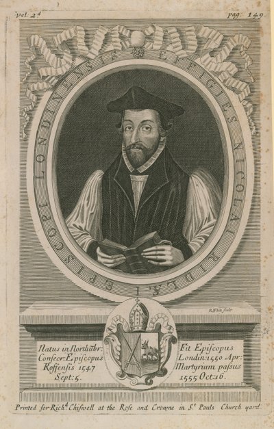 Portrait of Nicholas Ridley by English School