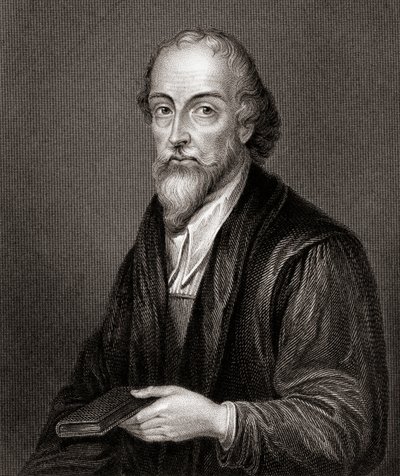 Portrait of Nicholas Ridley, from Lodges British Portraits by English School