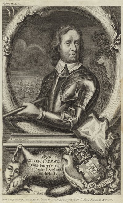 Portrait of Oliver Cromwell by English School