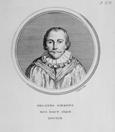 Portrait of Orlando Gibbons, British Composer by English School