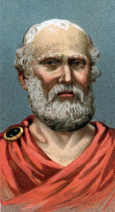 Portrait of Plato (detail) by English School