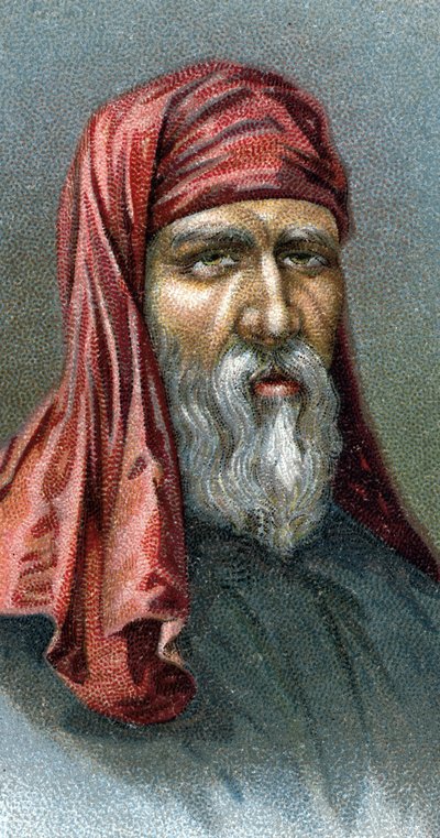 Portrait of Plutarch (43-120 AD) - Chromolithograph - English School, 20th Century by English School