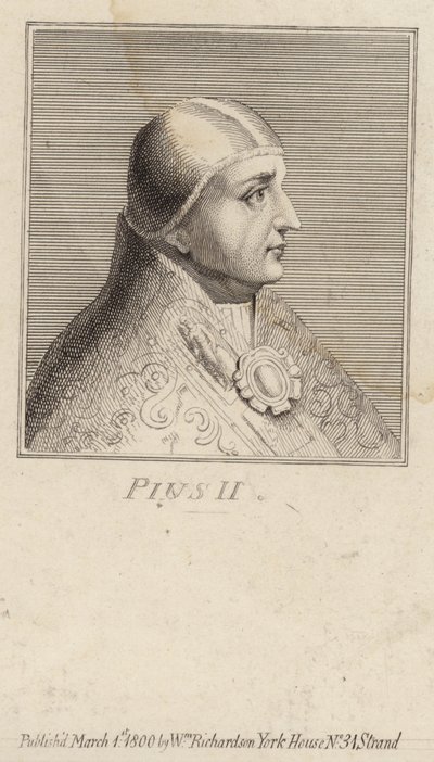 Portrait of Pope Pius II by English School