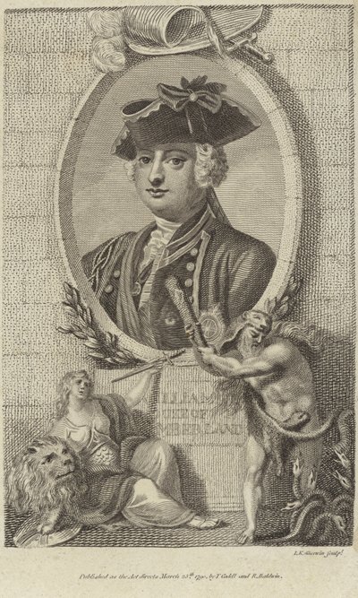 Portrait of Prince William, Duke of Cumberland by English School