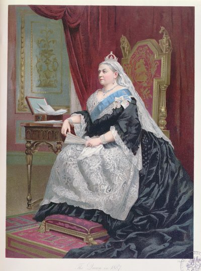 Portrait of Queen Victoria at the time of her Golden Jubilee in 1887 by English School