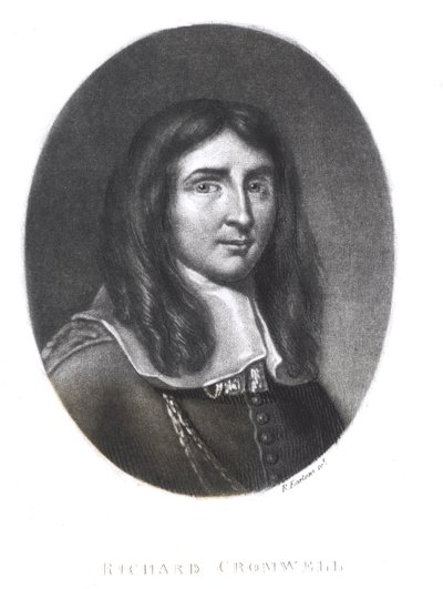 Portrait of Richard Cromwell, engraved by Richard Earlom from 