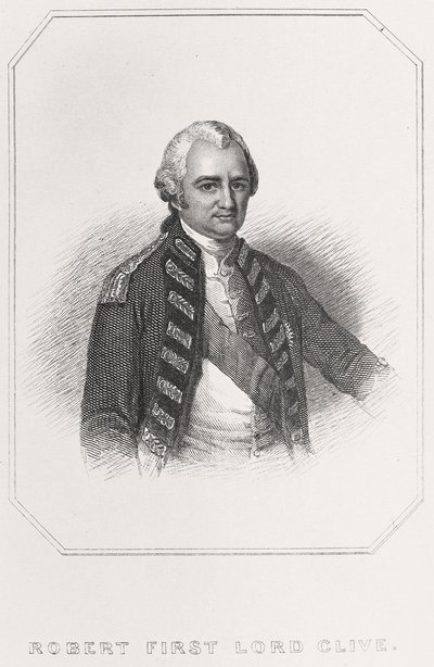 Portrait of Robert 1st Lord Clive by English School