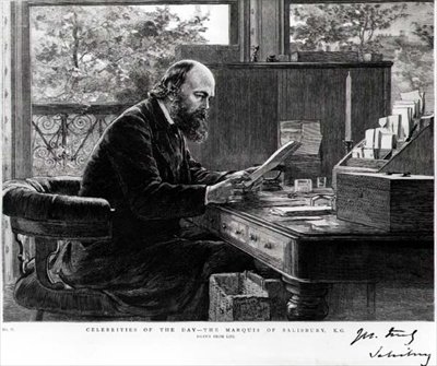 Portrait of Robert Arthur Talbot Gascoyne Cecil (1830-1903) the Marquis of Salisbury, Drawn from Life, from a series depicting 