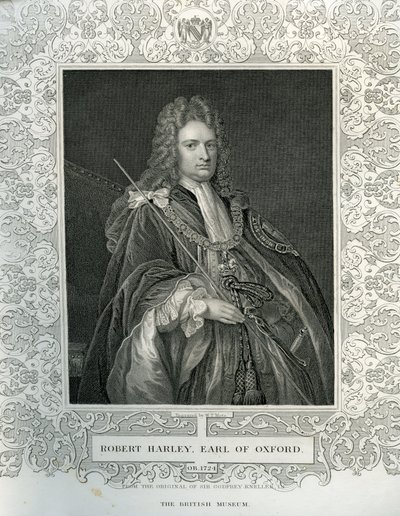 Portrait of Robert Harley, first Earl of Oxford (1671-1724) by English School
