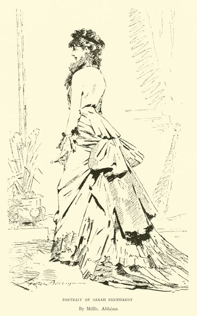 Portrait of Sarah Bernhardt by English School