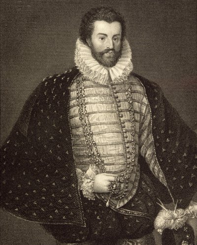 Portrait of Sir Christopher Hatton (1540-91) from 
