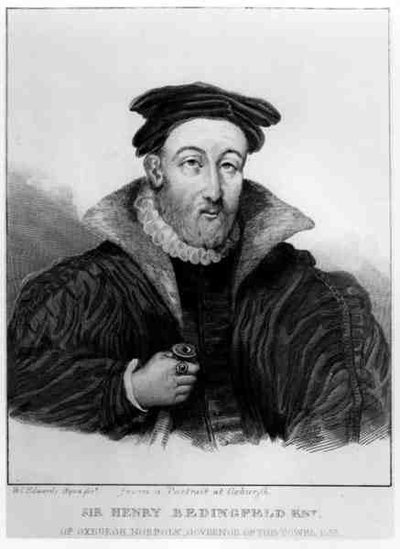 Portrait of Sir Henry Bedingfeld (1511-83) engraved by William Camden Edwards (1777-1855) by English School
