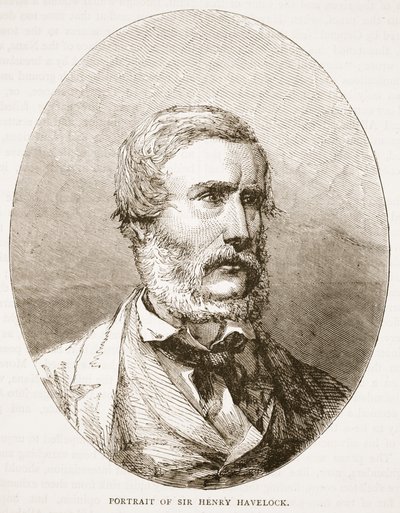 Portrait of Sir Henry Havelock, illustration from Cassell