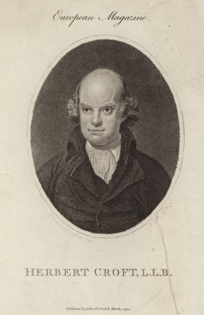 Portrait of Sir Herbert Croft by English School