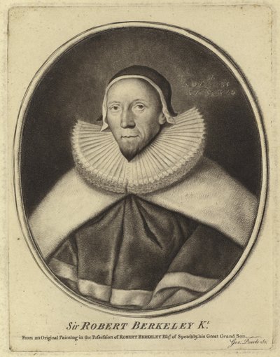 Portrait of Sir Robert Berkeley by English School