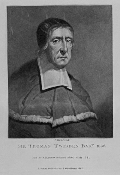 Portrait of Sir Thomas Twisden, from 