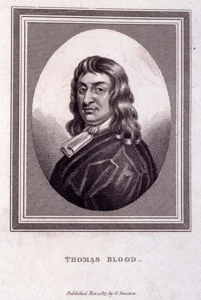 Portrait of Thomas Blood, pub. by G. Smeeton by English School