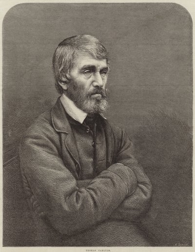 Portrait of Thomas Carlyle by English School