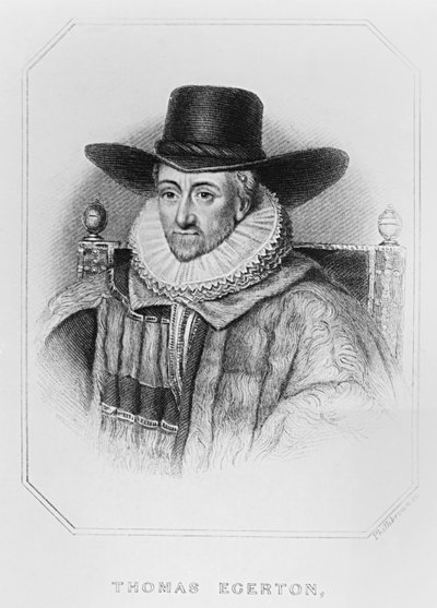 Portrait of Thomas Egerton (c.1540-1617) from 