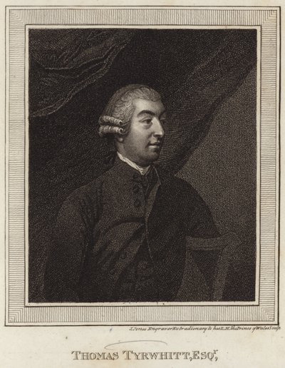 Portrait of Thomas Tyrwhitt by English School
