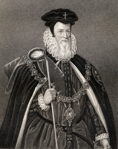 Portrait of William Cecil, Lord Burghley, from 