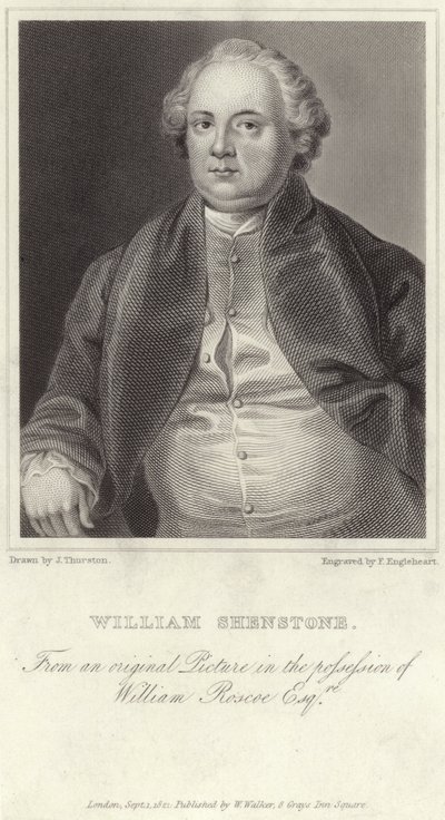 Portrait of William Shenstone by English School