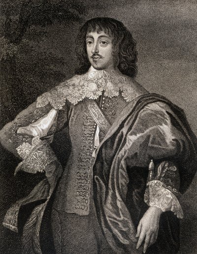 Portrait of William Villiers, Viscount Grandison, from Lodges British Portraits by English School