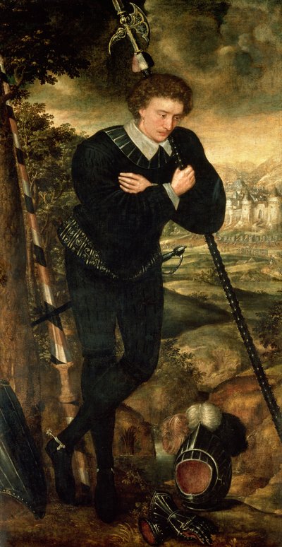 Portrait of a Gentleman, traditionally identified as Sir Robert Sidney by English School