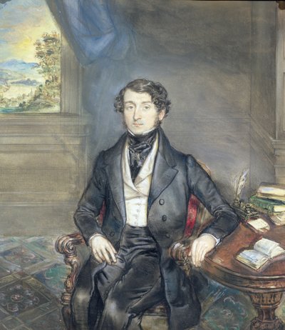 Portrait of a Gentleman in an Interior, c.1830 by English School