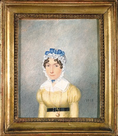 Portrait of a Lady with a Golden Locket, 1823 by English School