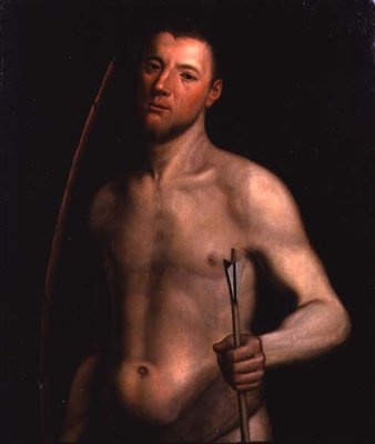 Portrait of a Man as St. Sebastian, c.1554-60 by English School