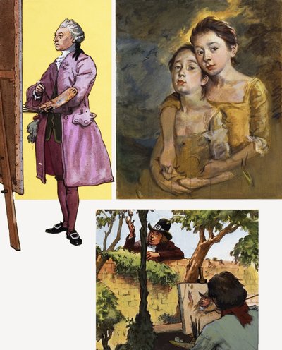 Portrait of a Painter: Faces Were His Fortune by English School