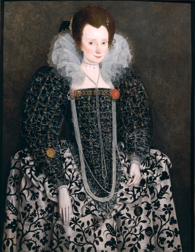Portrait of a Woman, Traditionally Identified as Mary Clopton of Kentwell Hall, Suffolk by English School