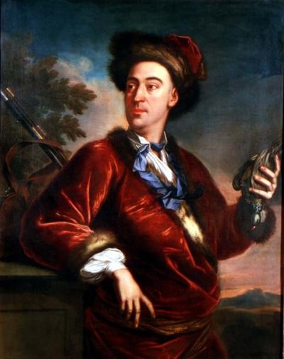 Portrait of a Gentleman Holding a Dead Bird by English School