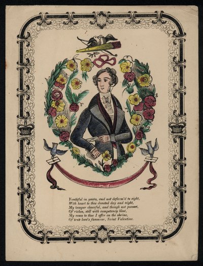 Portrait of a handsome man, Valentine