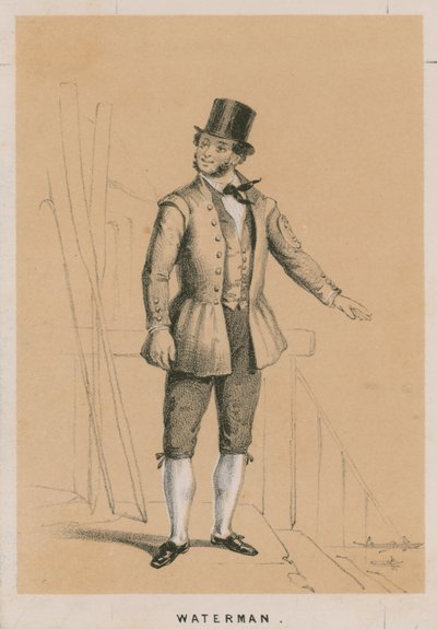 Portrait of a Waterman by English School