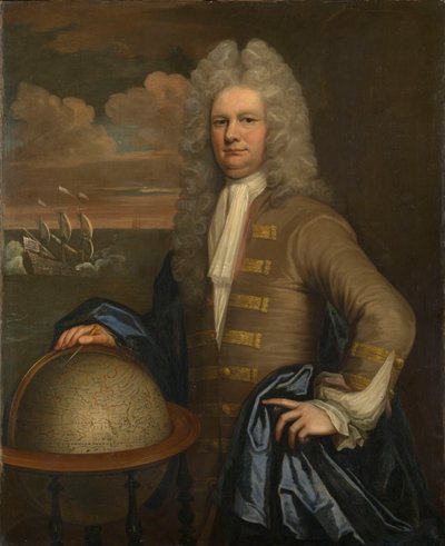 Portrait of an East India Company Captain, c.1690 by English School