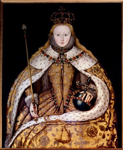 Portrait of Queen Elizabeth I in Coronation Robe, c.1600 by English School