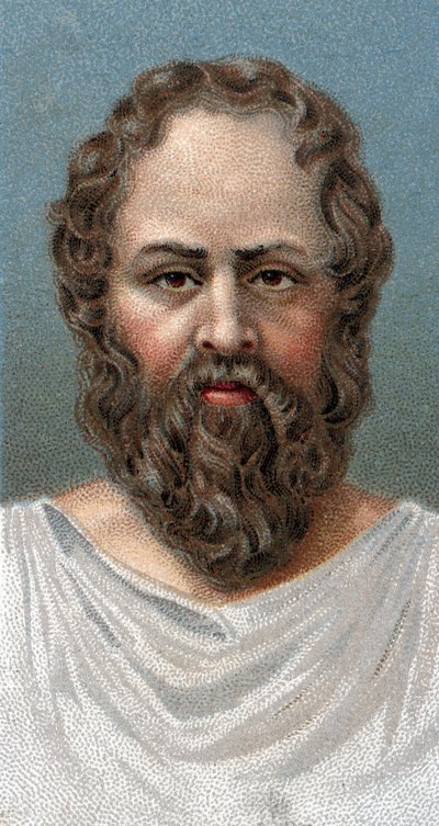 Portrait of Socrates (469-399 BC) (from series 