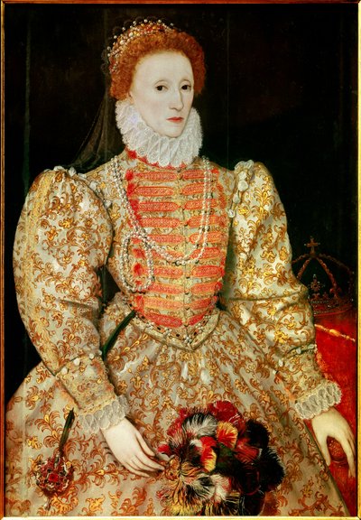 Portrait of the Queen of England Elisabeth by English School