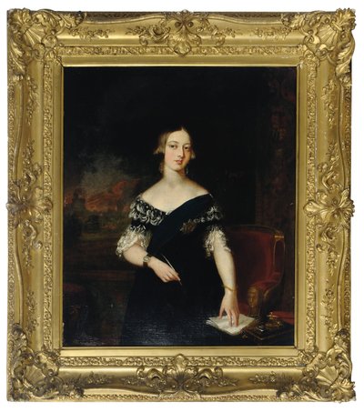 Portrait of the Young Queen Victoria by English School