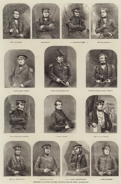 Portraits of Captain Sir John Franklin and His Crew by English School